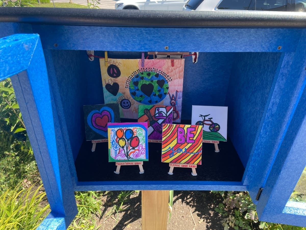 Milford Gets Its First Free Little Art Library