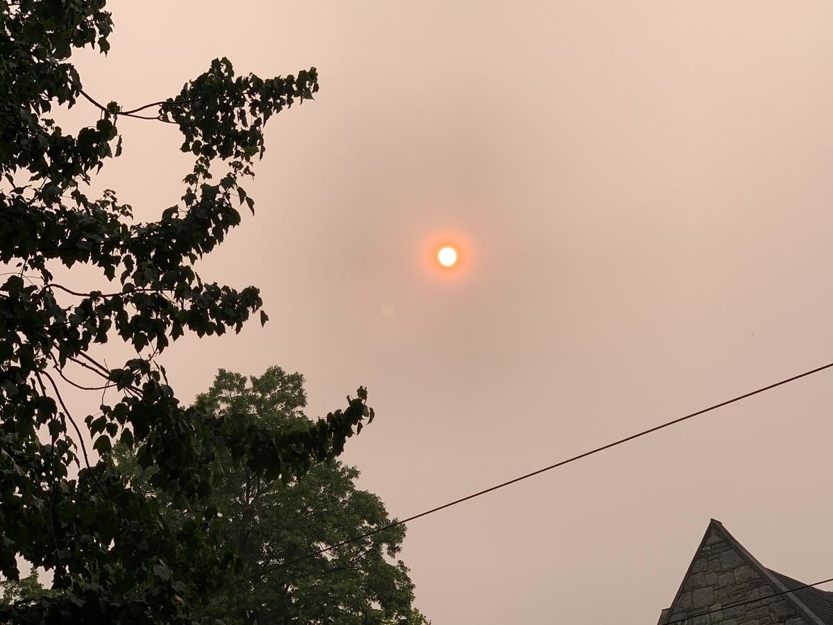 Skies over Massachusetts may appear hazy this week due to wildfire smoke reaching the area.