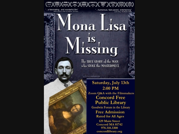 Mona Lisa Theft Documentary Coming to the Concord Free Public Library
