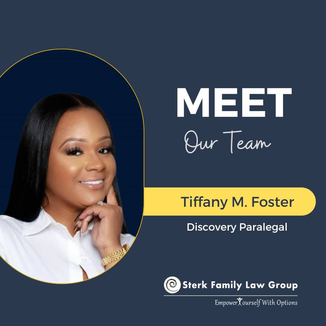 Sterk Family Law Group Welcomes Discovery Paralegal Tiffany M. Foster