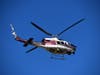 A Chicago Fire Department helicopter assisted in the search for a missing swimmer on Sunday in Evanston.