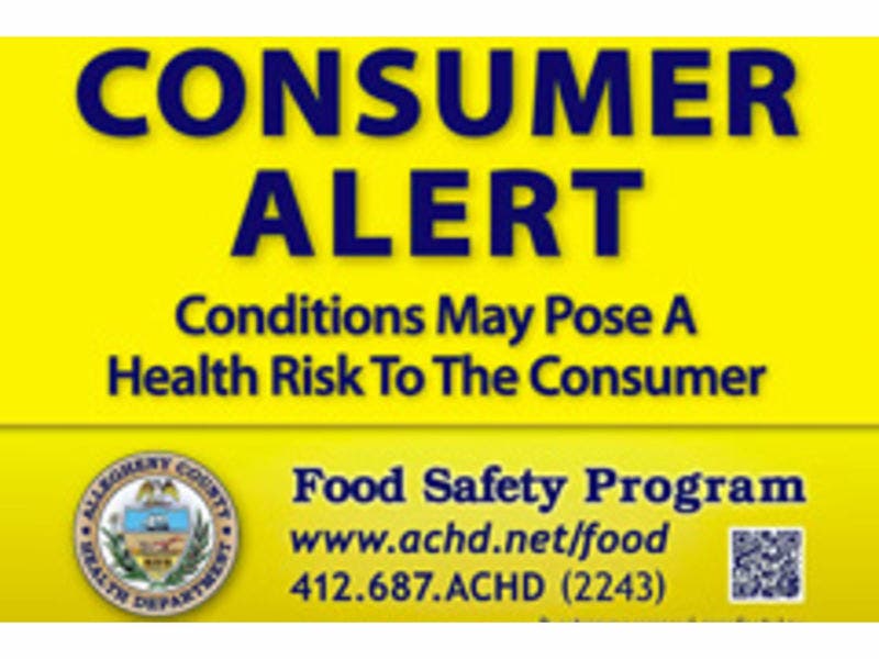 Consumer Alert: What Health Department Discovered At Pittsburgh Eatery