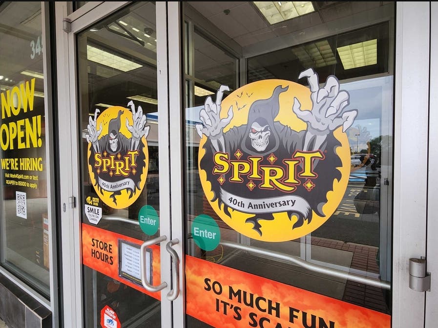 A Spirit Halloween store.