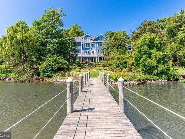 This Fort Hunt home with a dock along the Potomac River is one of the featured homes in the region. 