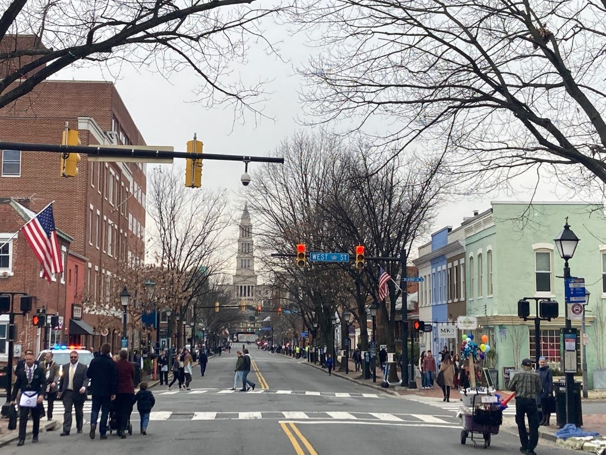 In this picture, Alexandria gets ready for the George Washington Birthday Parade in 2023. 