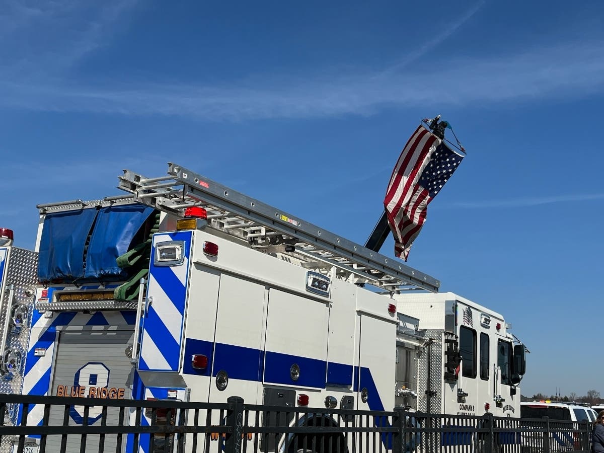 A procession was held Tuesday for firefighter Trevor Brown, who was killed in a home explosion in Sterling Friday night. Information about his funeral service has been made public.