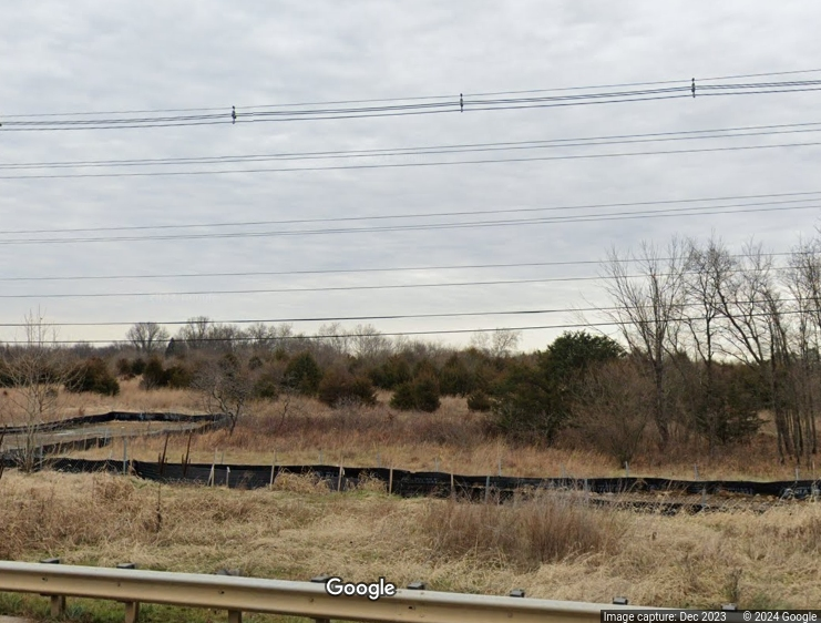 Pictured is an area off Evergreen Mills Road and Ryan Road where the Arcola Farms single-family house development is being considered.