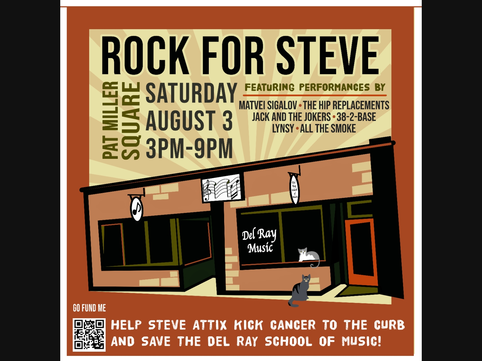 Concert To Benefit Del Ray School of Music Owner Battling Cancer