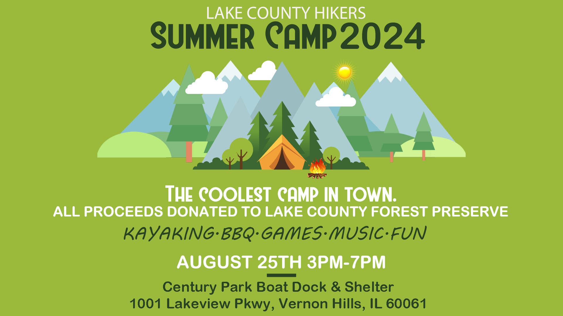 Lake County Hikers Sumer Camp Party!