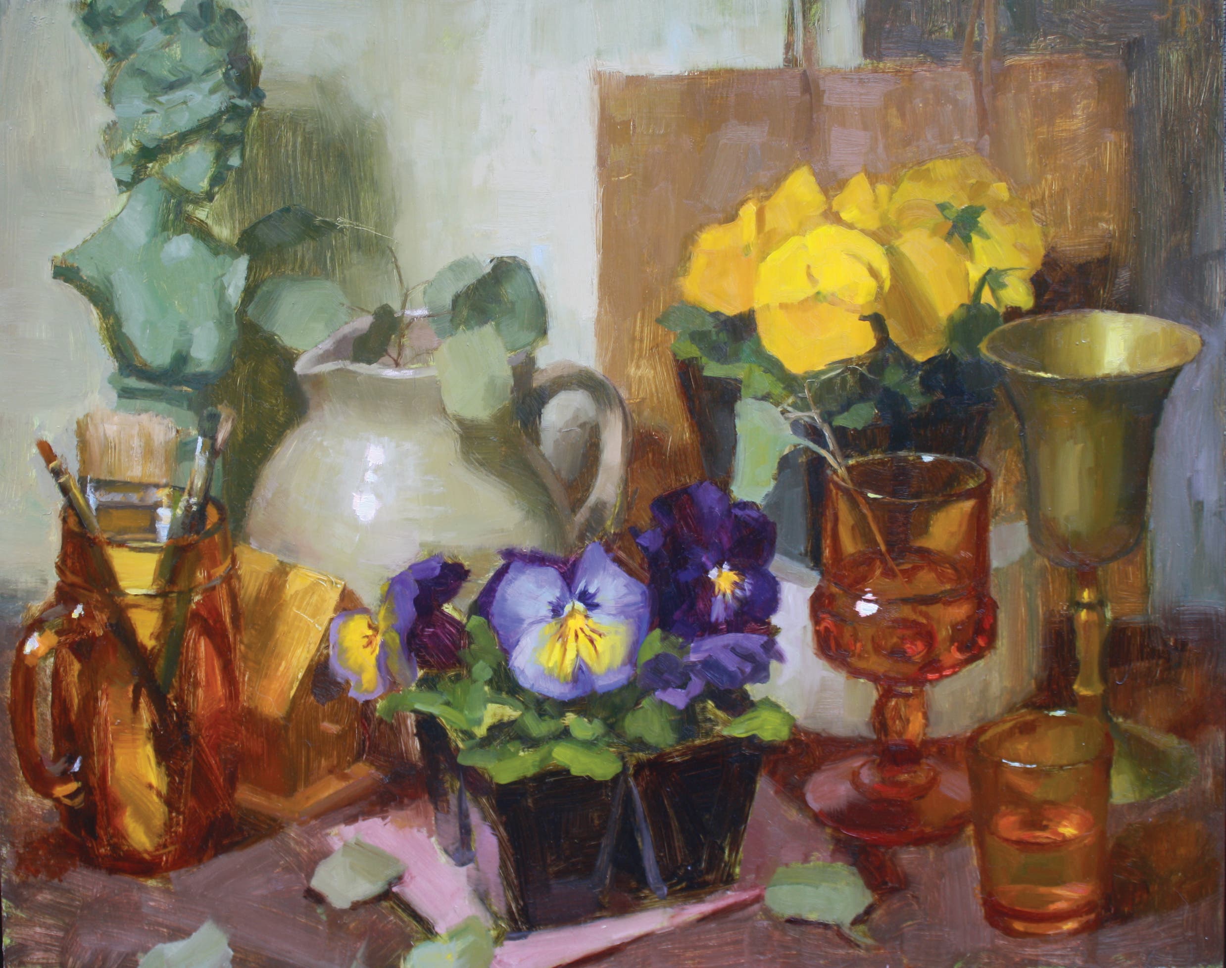 Jill Dougherty- Glass and Petals: A Still Life Exploration