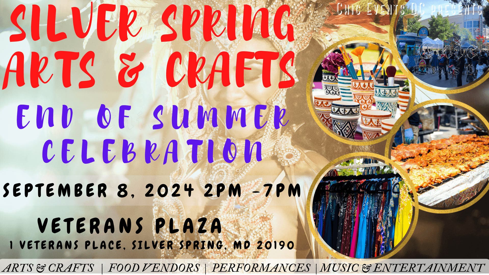 Silver Spring Arts & Crafts End Of Summer Celebration @ Veterans Plaza