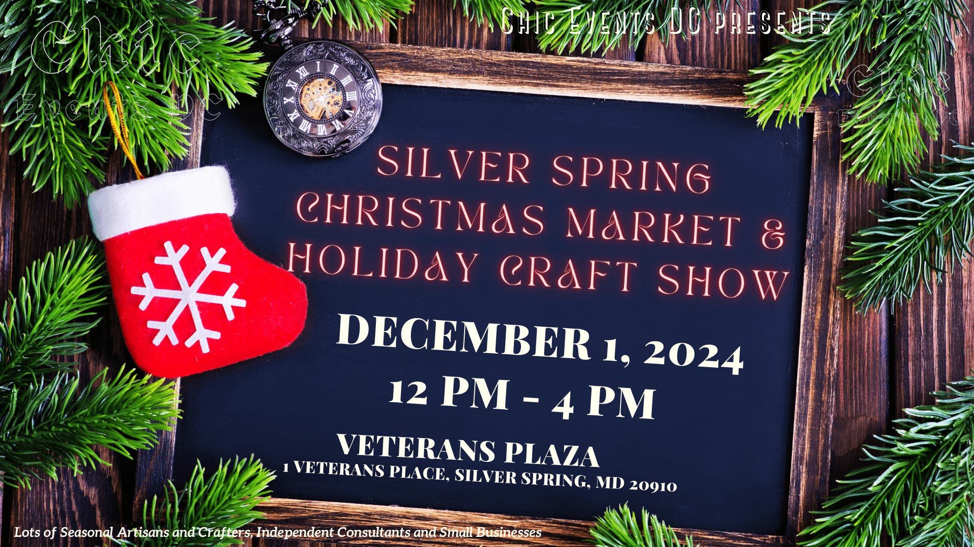 Silver Spring Christmas Market and Holiday Craft Fair @ Veterans Plaza