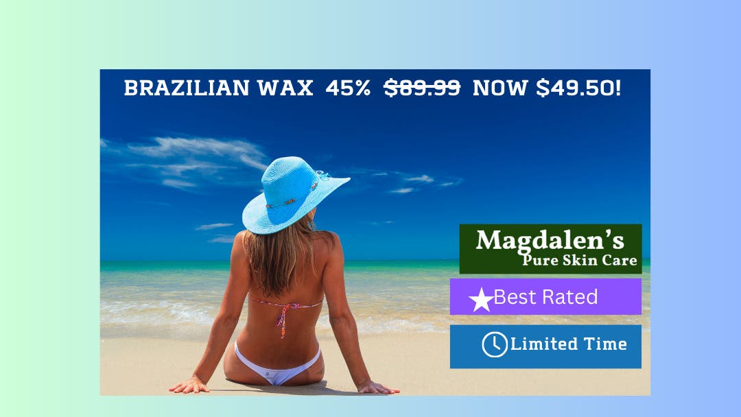 Get up to 45% off Brazilian waxing: one session for $49.50. New Clients Book now.