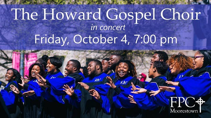 Howard Gospel Choir to Perform at Local Moorestown Church; Food Collection