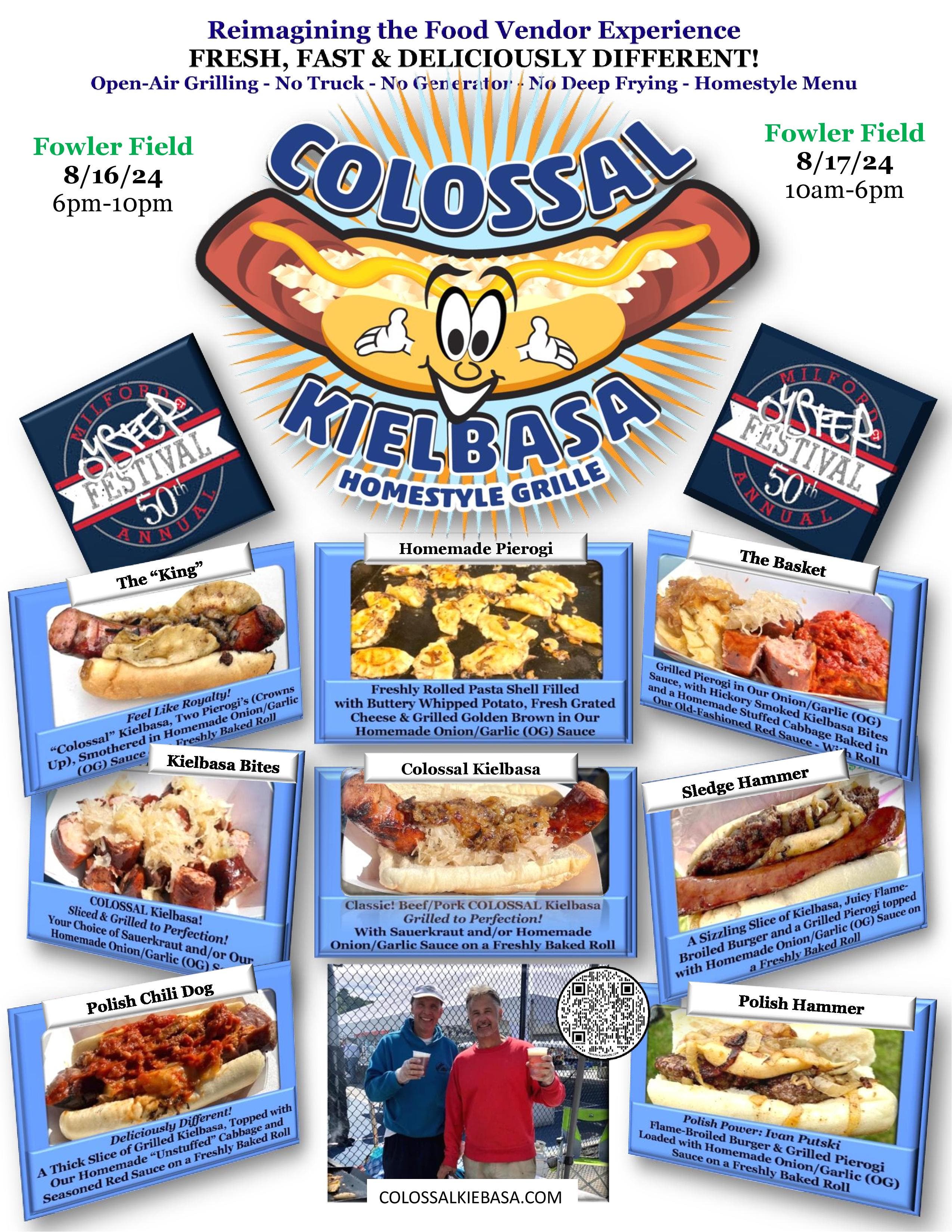 Colossal Kielbasa Home Style Grille@ Milford Oyster Fest