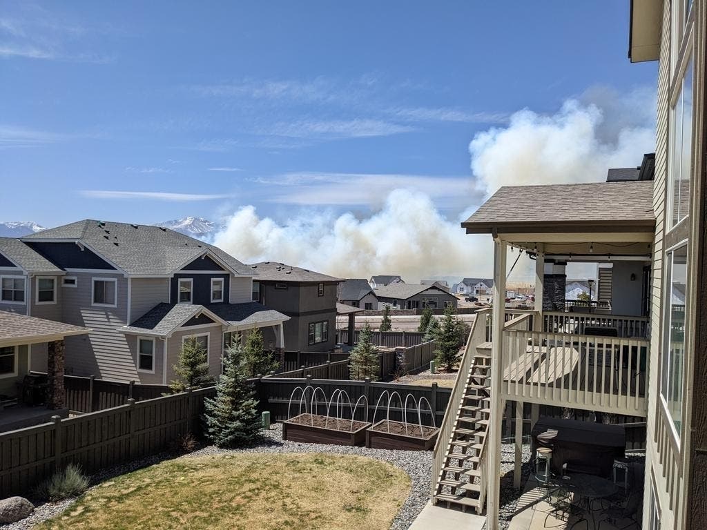 A mandatory evacuation was ordered for people in the Colorado Springs subdivision of The Farm due to a brush fire.