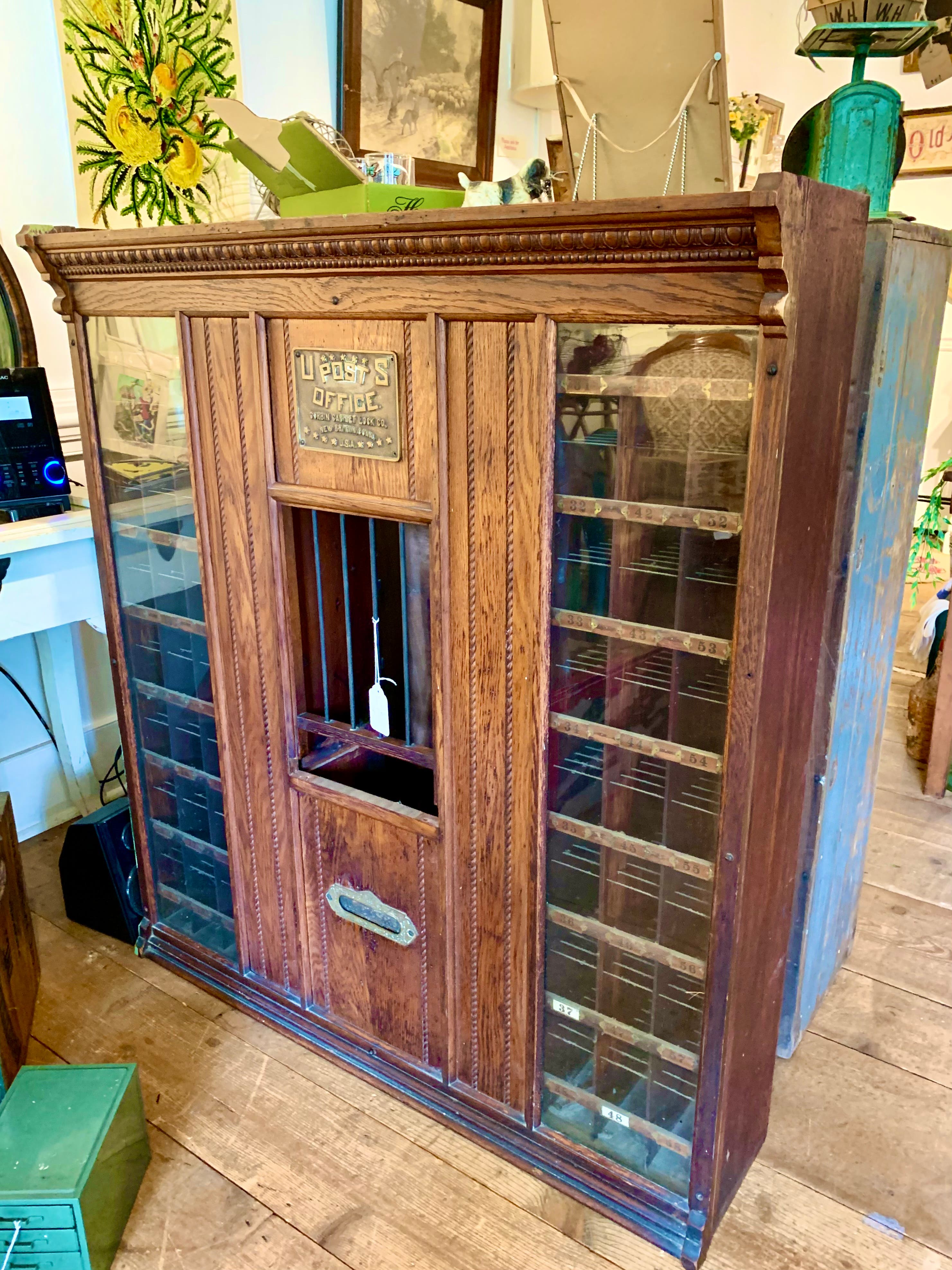 Antique Post Office Cabinet