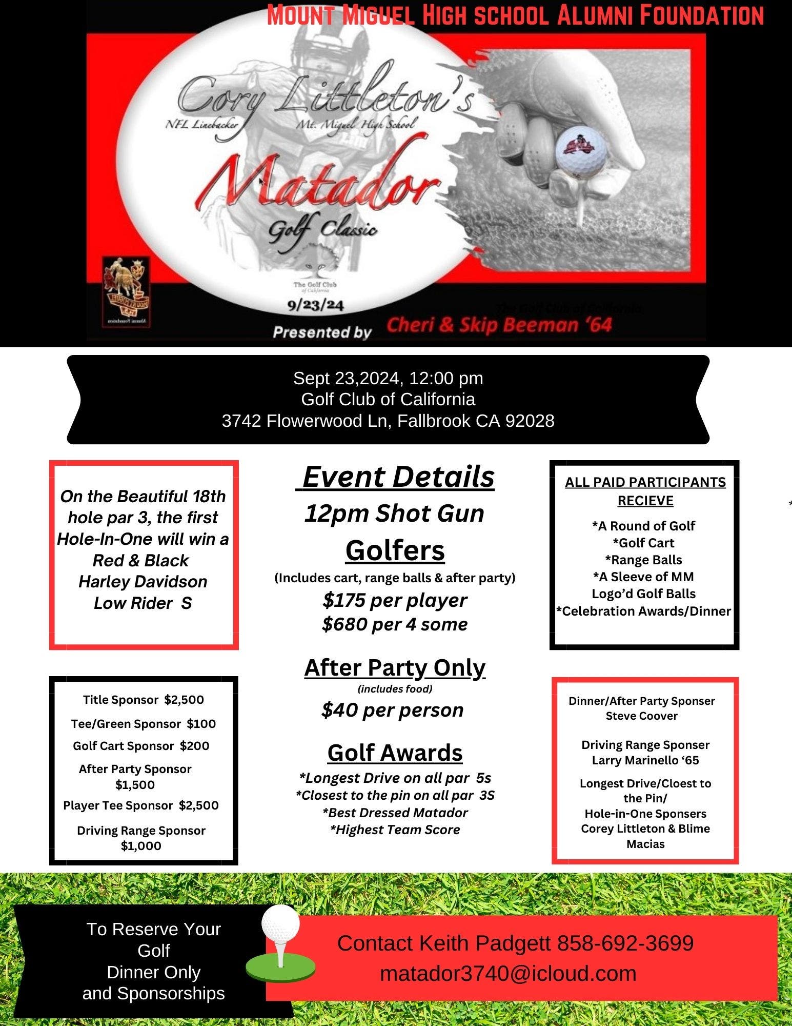 Corey Littleton's Matador Golf Classic 