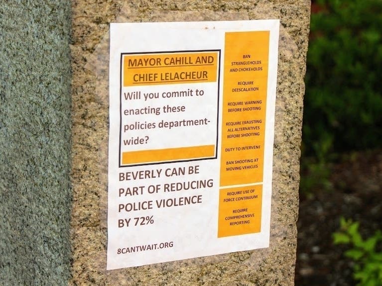 Mayor Mike Cahill's call to review the police department's use of force policies came as fliers started appearing around Beverly asking for a review.