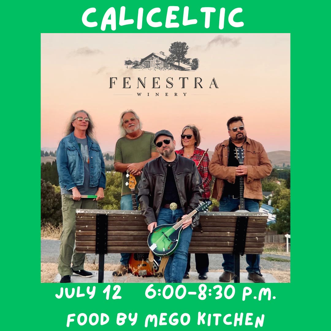 CaliCeltics playing at Fenestra Winery!