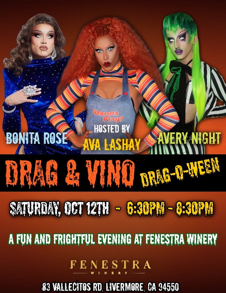 Drag-O-Ween show at Fenestra Winery!