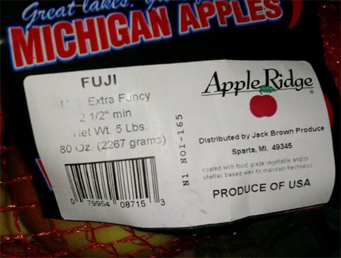 Jack Brown Produce Recalls Apples Due To Possible Listeria