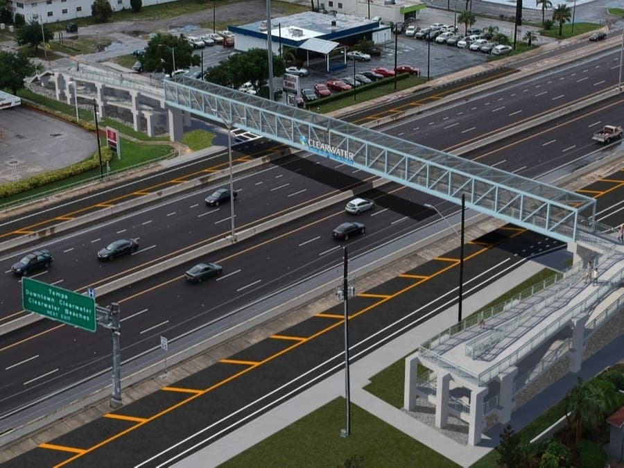 Beginning at 10 p.m. Friday, Dec. 2, to 6 a.m. Saturday, Dec. 3, all lanes of northbound U.S. 19 will be closed between Belleair Road and Seville Boulevard for work on a new pedestrian overpass.