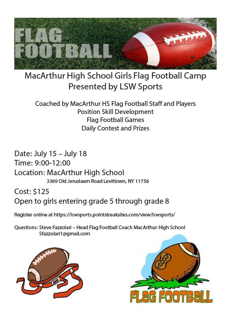 LSW Girls Flag Football Camp Grades 5th-8th