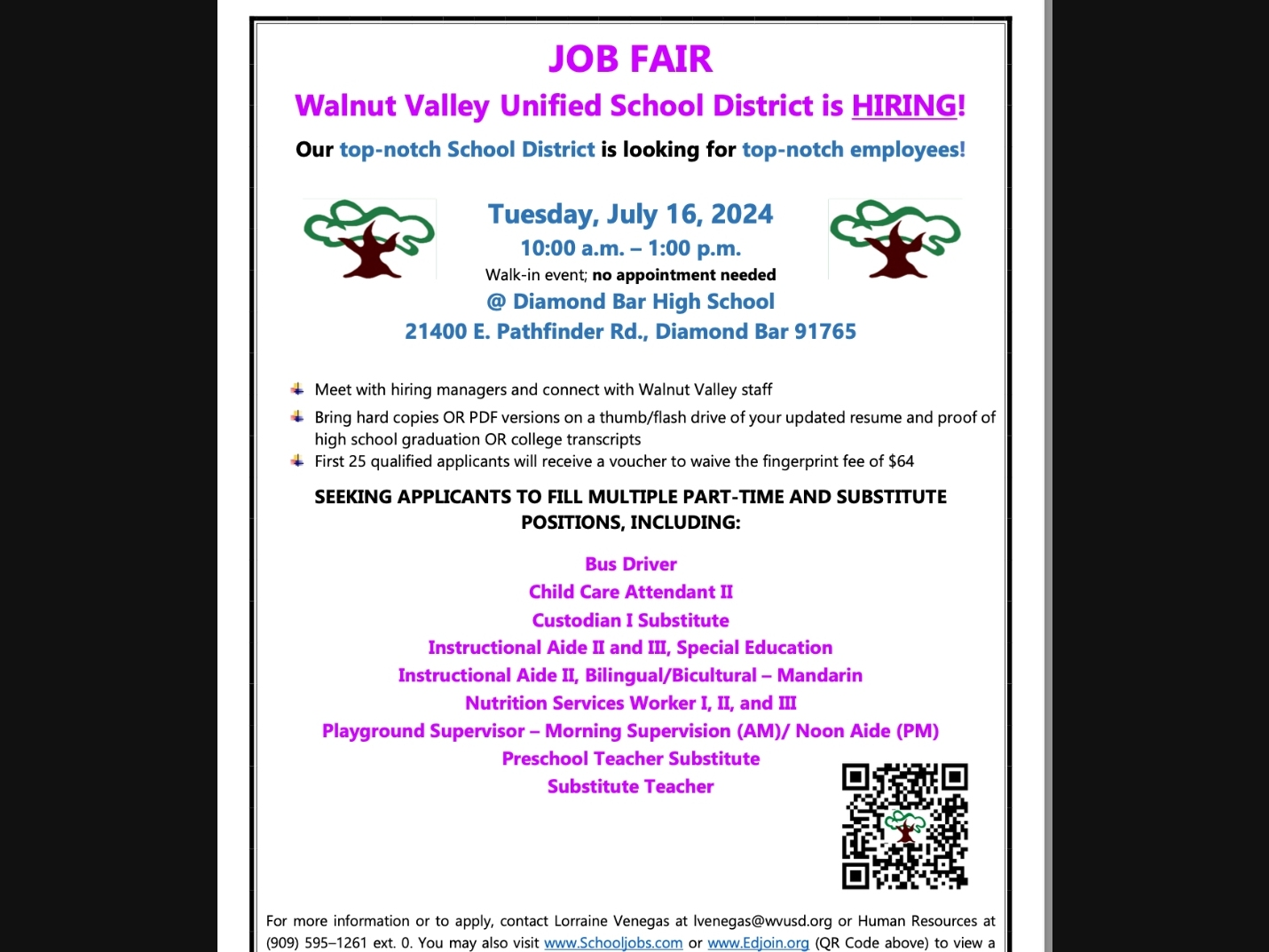 Walnut Valley USD is Hiring 