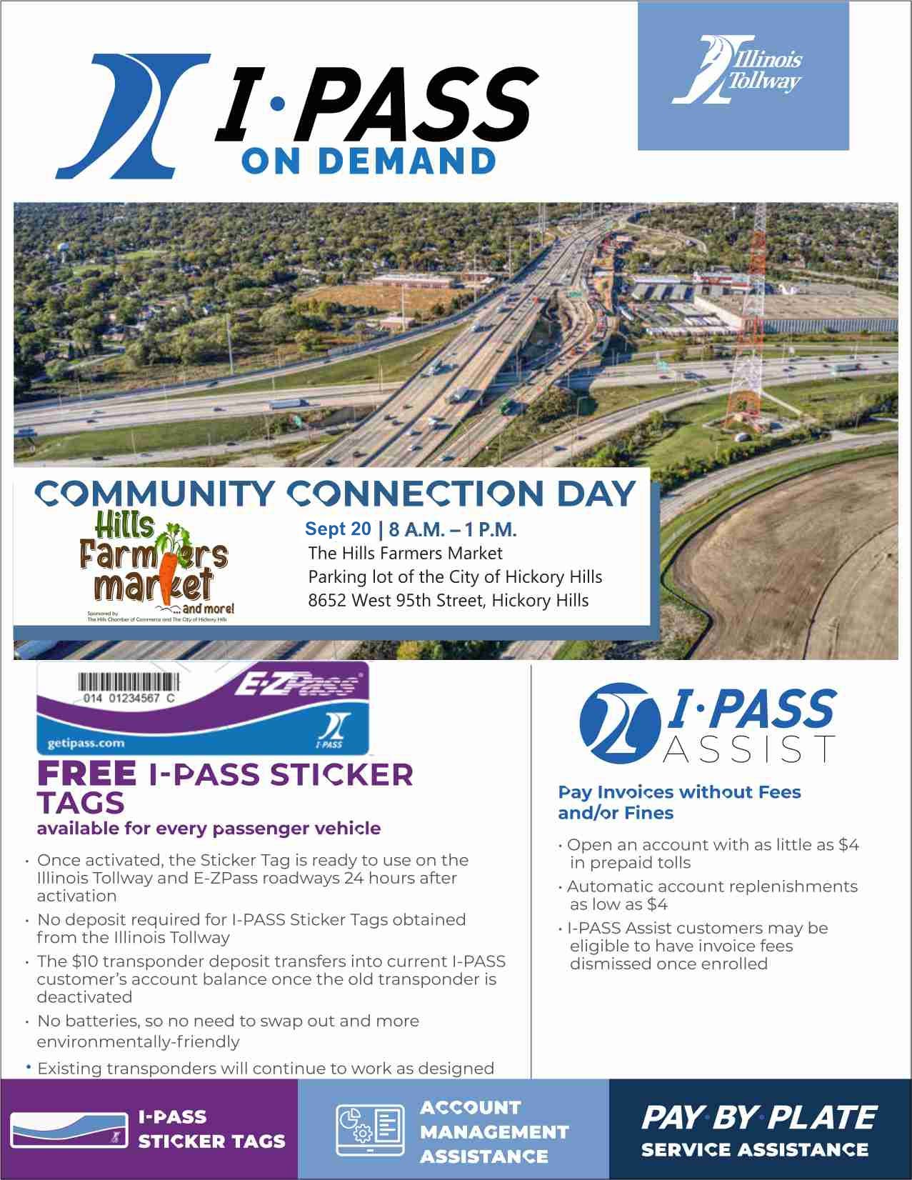 Get Your FREE iPass Sticker Tag this Friday at the Hills Farmers Market