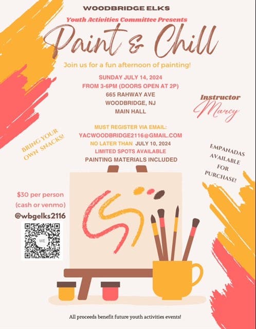Paint and Chill Afternoon Event