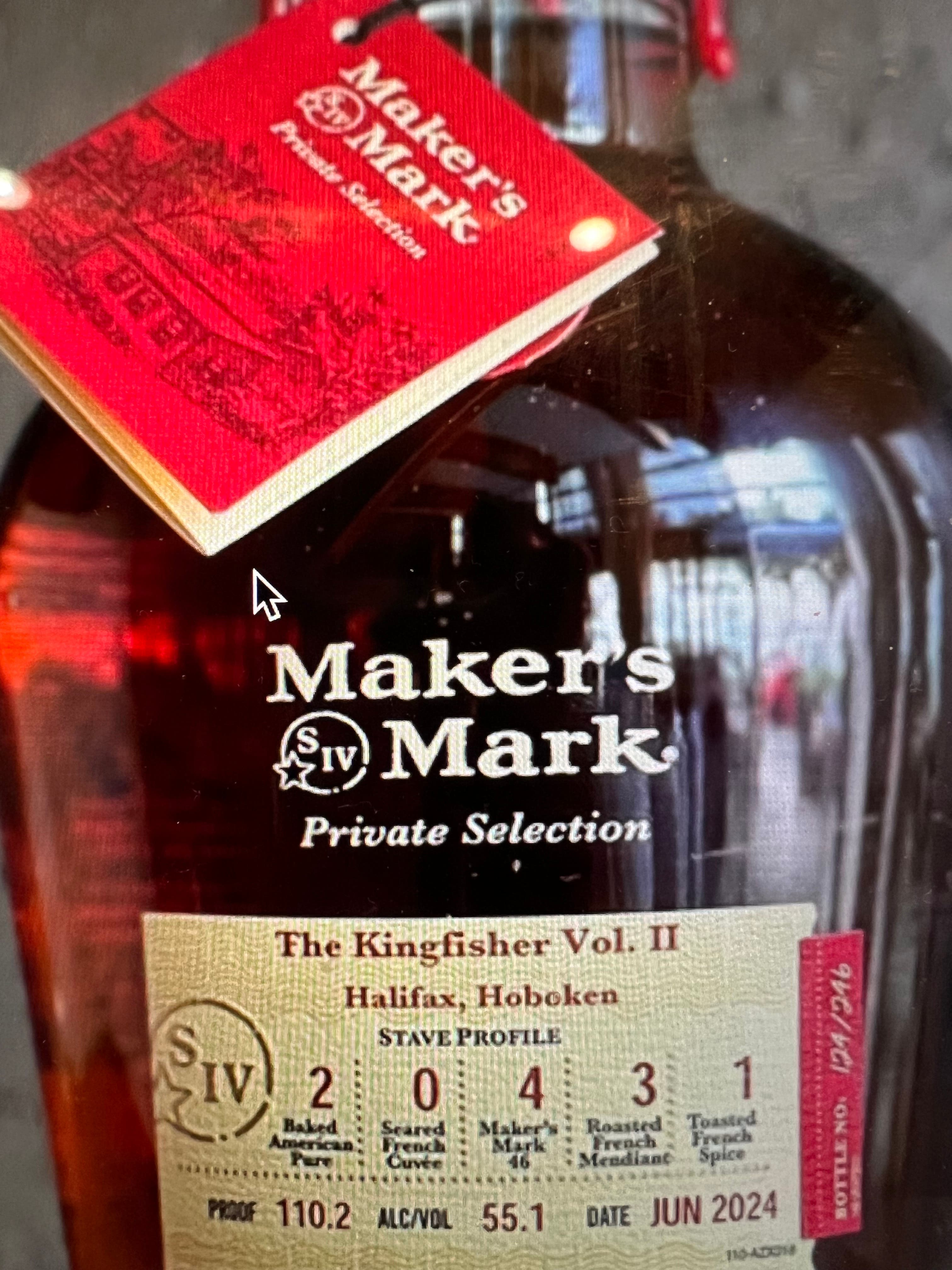 Halifax Unveils Kingfisher Vol II with Maker's Mark Sept 26th