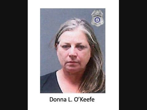 Donna O'Keefe, 57, was charged with driving under the influence of liquor and/or drugs-0.15 blood-alcohol or greater (first offense).

