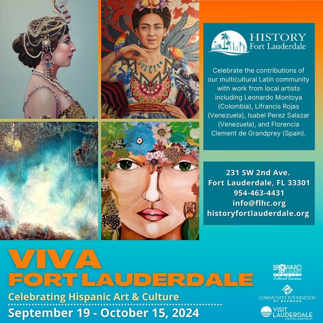 “Viva Fort Lauderdale: Celebrating Hispanic Art & Culture” Exhibit at History Fort Lauderdale  