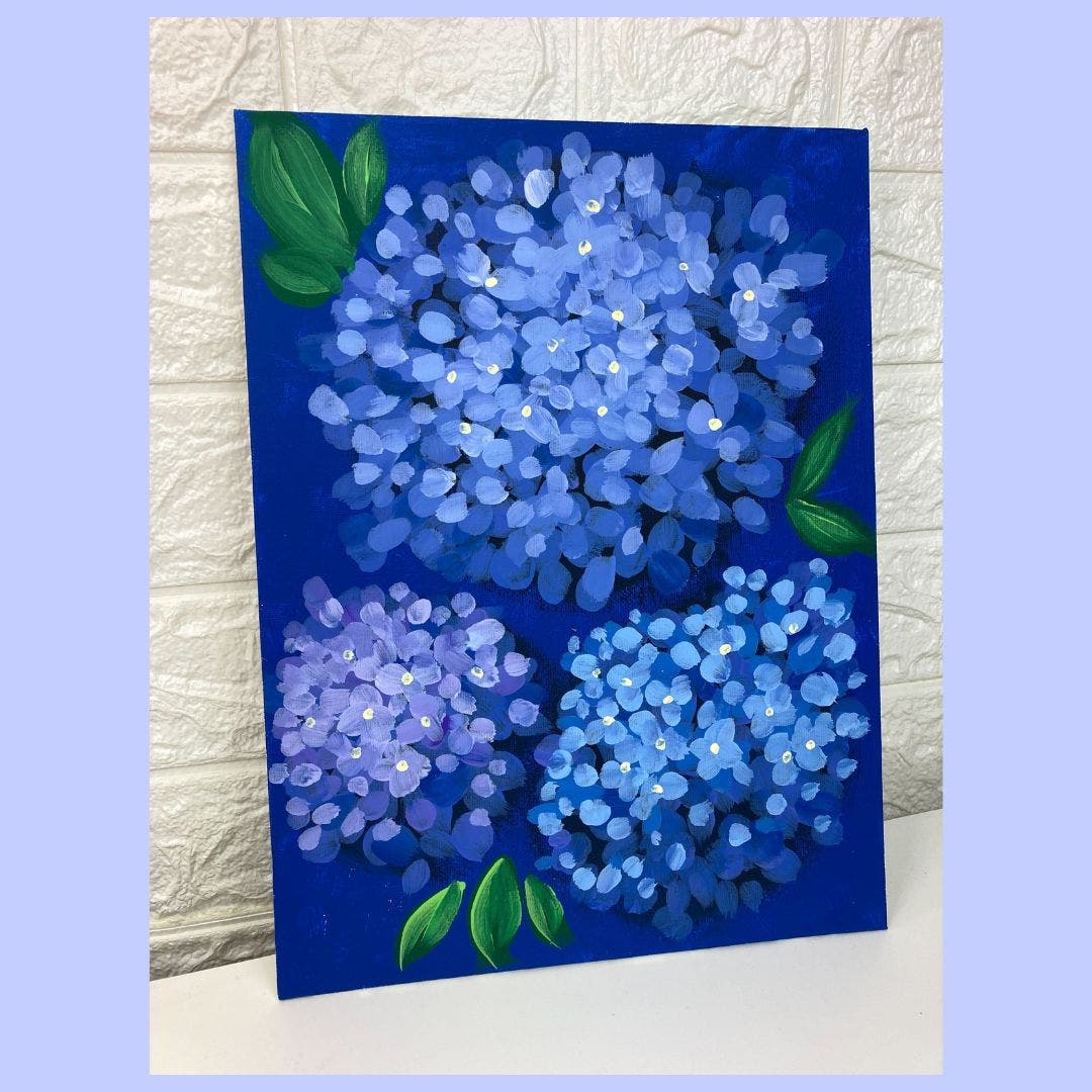 Adult Craft: Hydrangea Painting