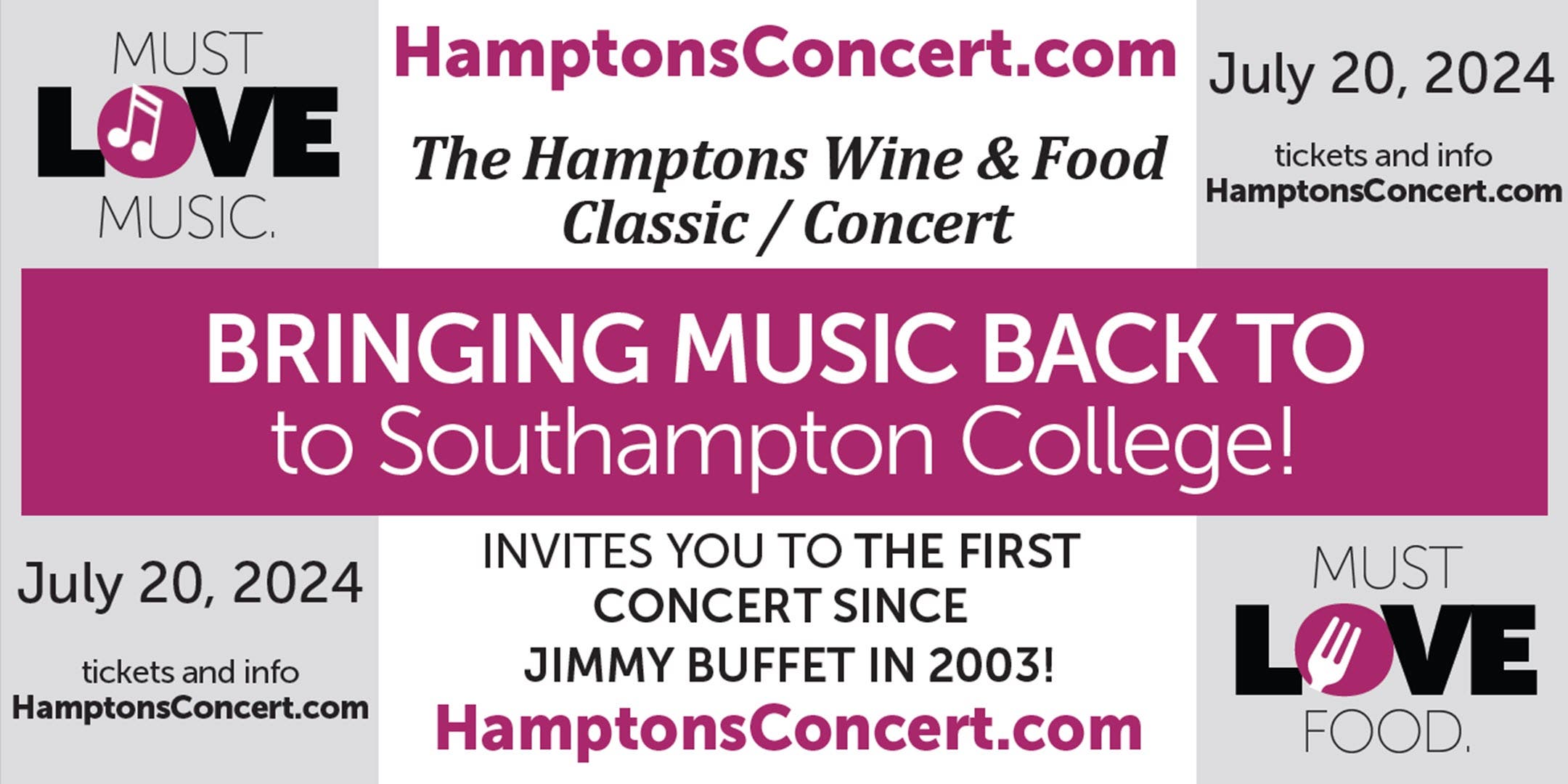 The Hamptons Wine & Food Classic / Concert