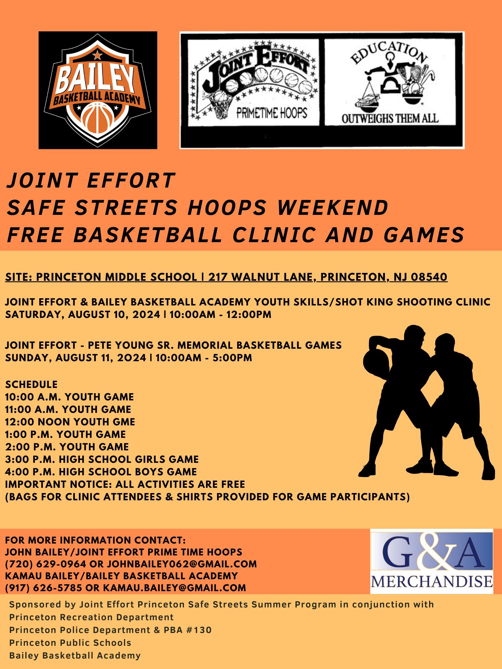 Joint Effort Free Hoops Weekend | August 10 (Skills Clinic) & 11 (Challenge Games)