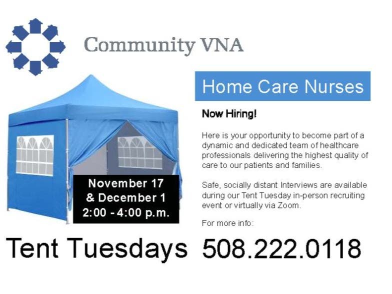 Community VNA is hiring RNs & LPNs