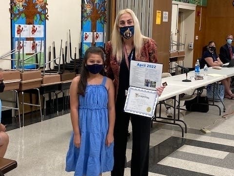 Ten students in the New Hyde Park-Garden City Park Union Free School District​ were recognized for their artwork in the 2021-22 districtwide calendar this month.