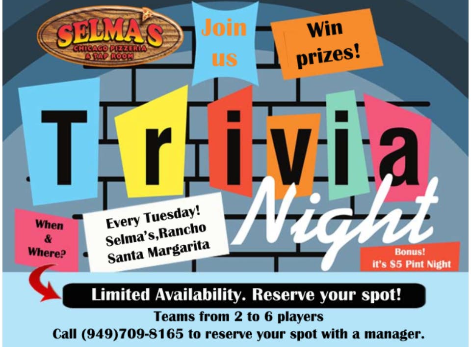 Tuesday Trivia Night 