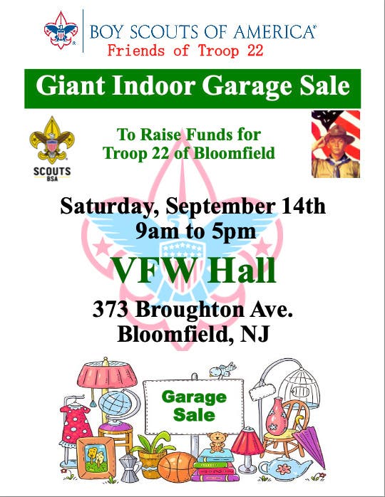 GIANT Indoor/Outdoor Garage Sale for Charity