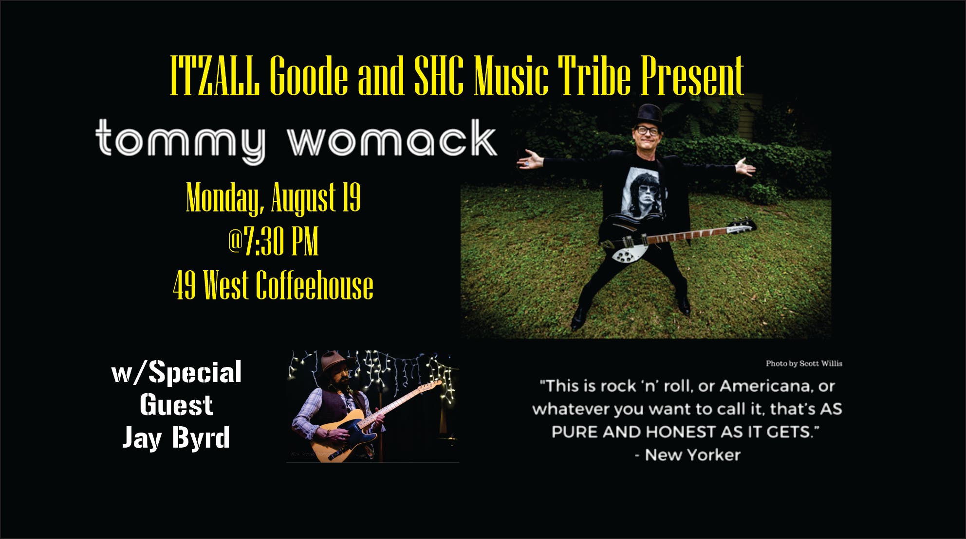 Tommy Womack with Special Guest Jay Byrd at 49 West 