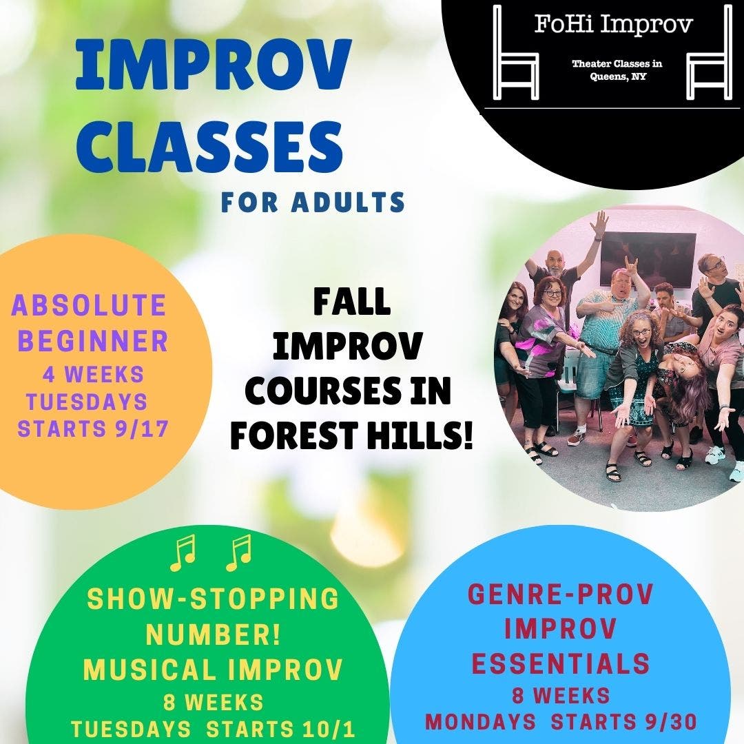 Absolute Beginner & Musical Adult Improv Classes