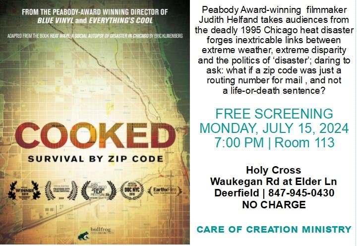 Free Showing of the Documentary COOKED: SURVIVAL BY ZIP CODE