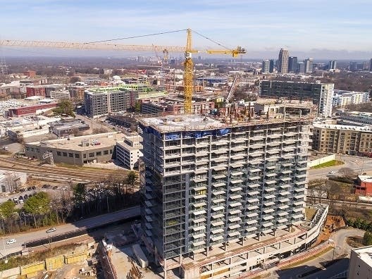 Seven88 West Midtown Construction Tops Off