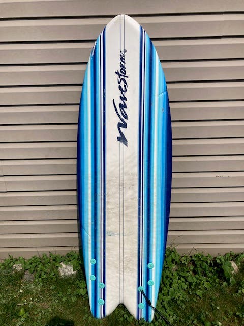 Wavestorm 5'8" Retro Fish Surfboard - Like New - $75