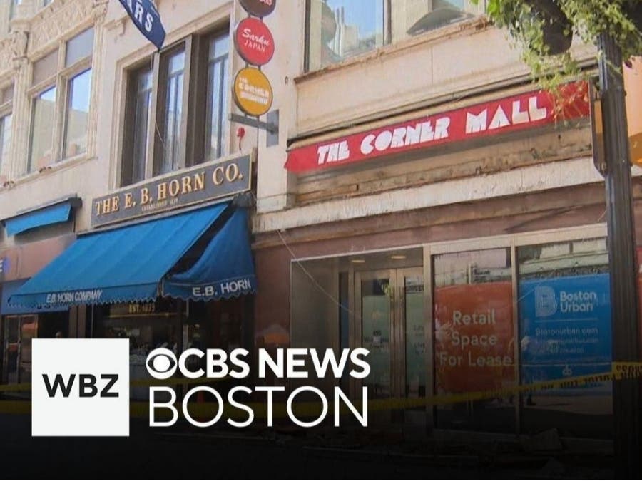 Woman Sent To Hospital After Sign Falls In Boston's Downtown Crossing