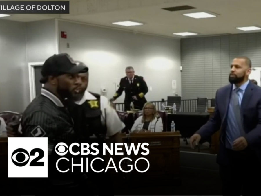 Activist Taken Away In Handcuffs After Confronting Andrew Holmes At Dolton Board Meeting