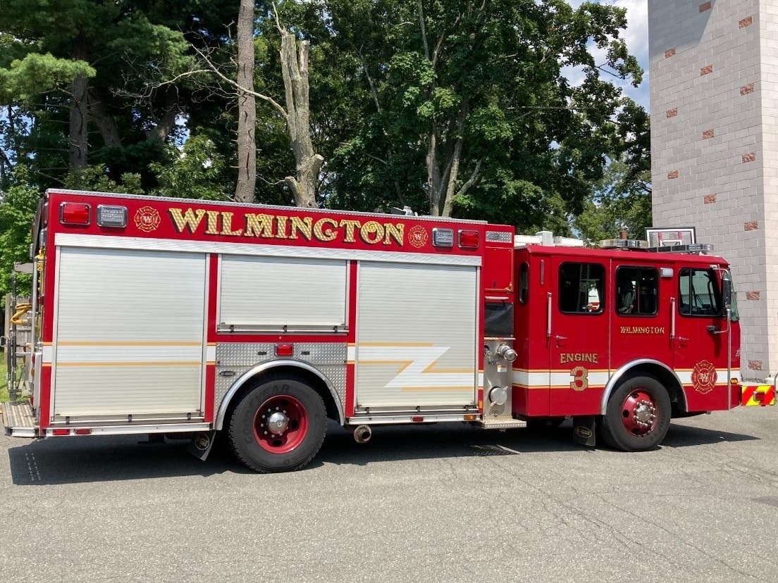 Downed live wires caused a brush fire in Wilmington Monday, officials said.