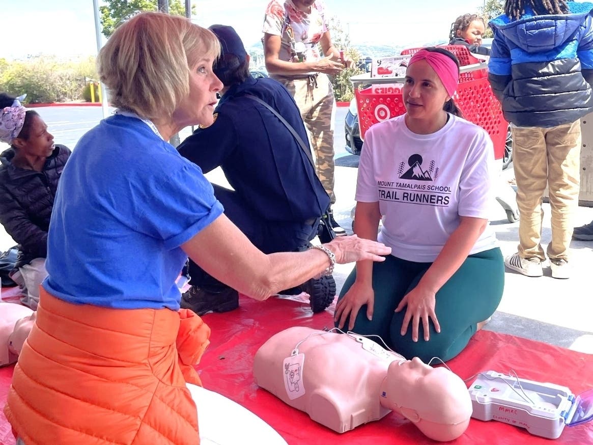 This year's fire departments and other partners will host Sidewalk CPR events at 13 locations across Marin County.